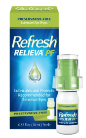 RefreshÂ® RELIEVAÂ® Preservative-Free Tears Lubricant Eye Drops, 0.33 fl oz, 10 mL