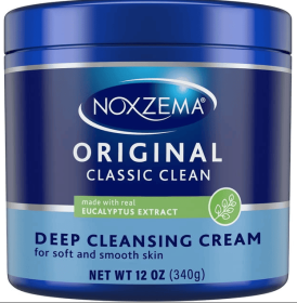 Noxzema Original Facial Cleanser Cream, Daily Deep Face Cleansing for All Skin Types 12 oz