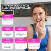 Magnesium Glycinate Gummies 400mg High Absorption Magnesium Supplement for Adults and Kids Sugar Free Gelatin Free Vegan Friendly Non GMO 60 Days Supp