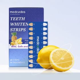 14 Pairs Of Pineapple Enzyme Tooth Strips. They Whiten And Brighten The Teeth, And Are Suitable For People Of All Ages Who Carry Out Daily Dental (Option: 14pairs)