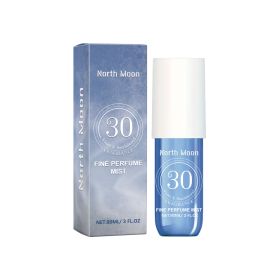 North Moon Fragrance Spray, Spray Body Splash For Women, Hair & Body Fragrance Mist, Fresh Long Duration Fragrance Spray Scent, Women's Dating Pe (Color: Blue)