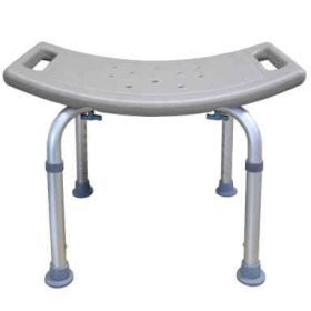 1.35MM Simple White Bath Chair - Lightweight and Durable (Color: Grey)