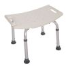 1.35MM Simple White Bath Chair - Lightweight and Durable