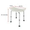 1.35MM Simple White Bath Chair - Lightweight and Durable